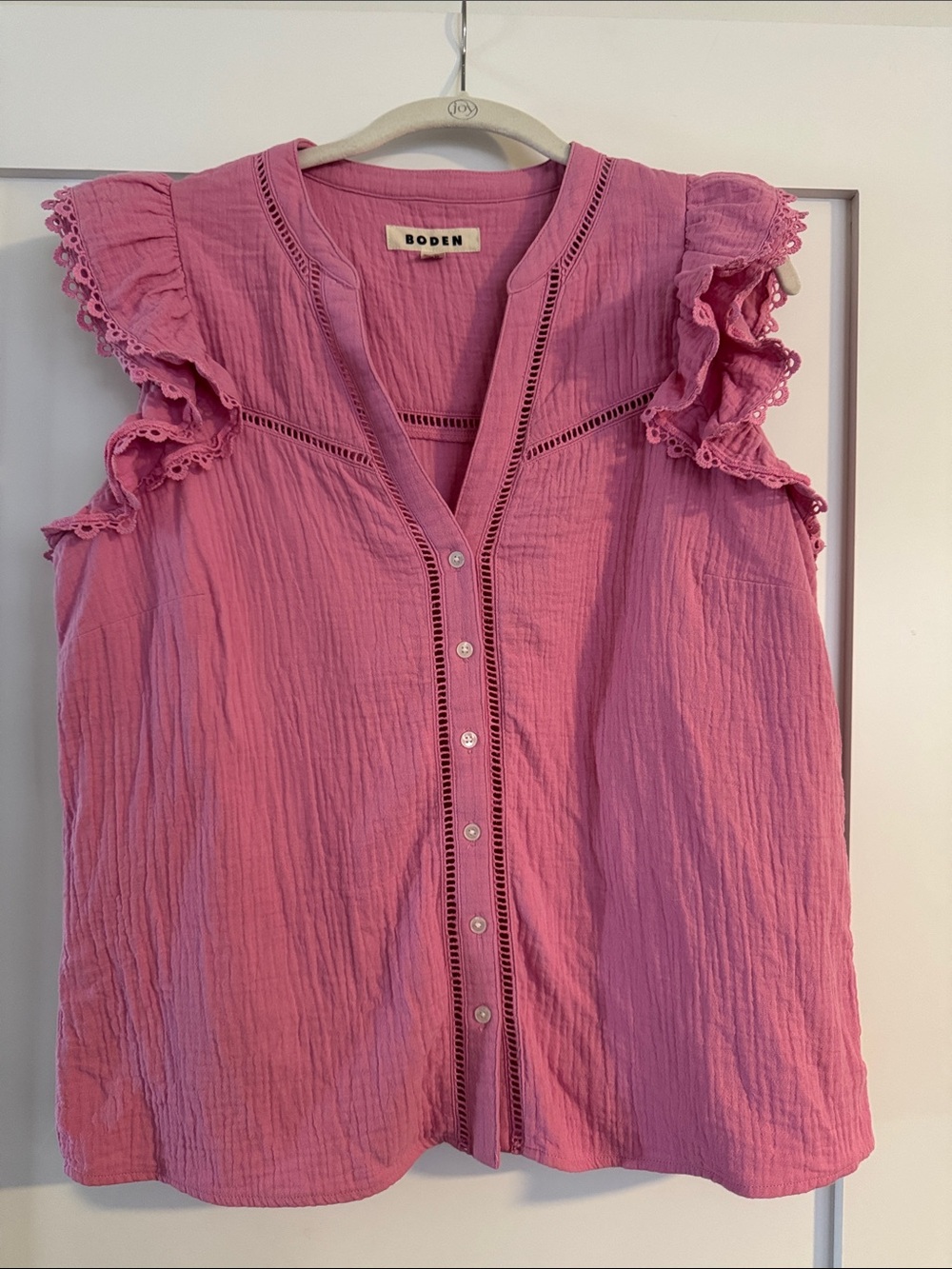 Boden Double Cloth Gauze Sleeveless Top